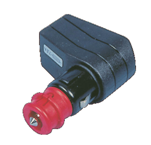 Haakse stekker LED stroomindicator