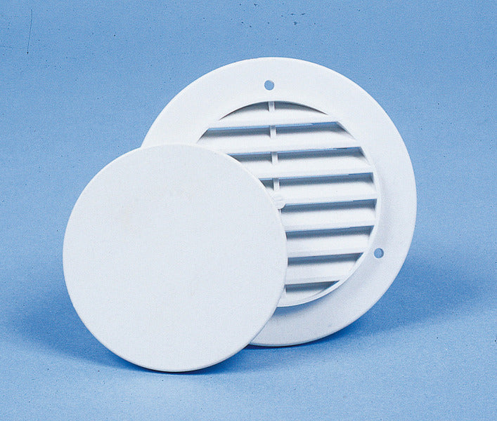 Wandventilator met afdekkap
