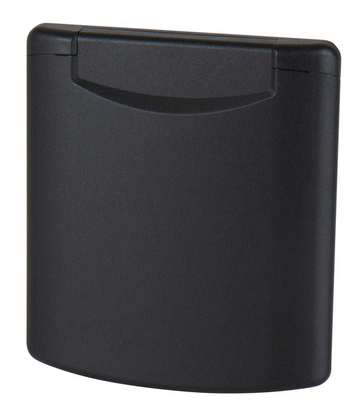 CEE-ingangscontactdoos met magneetsluiting zwart