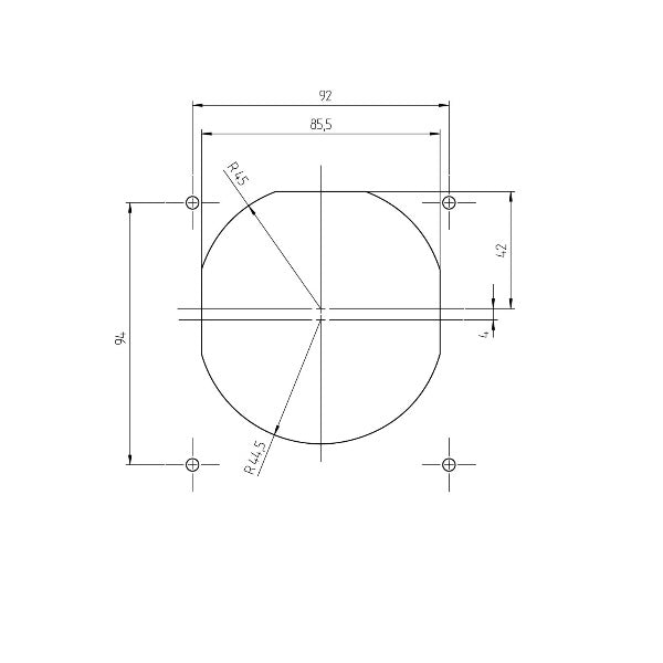 CEE-wandcontactdoos, zwart met magnetische sluiting