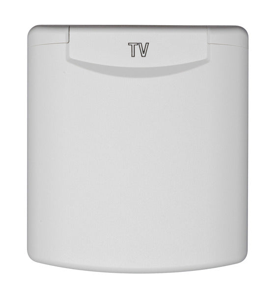Universele zonneschermdoos 230V met magnetische sluiting wit