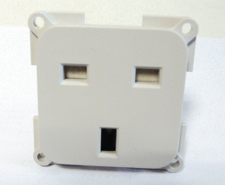Stopcontact 230V grijs, uitvoering Engeland
