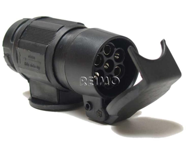 Korte adapter 13-polig 7-polig stopcontact Stekker op de aanhanger.