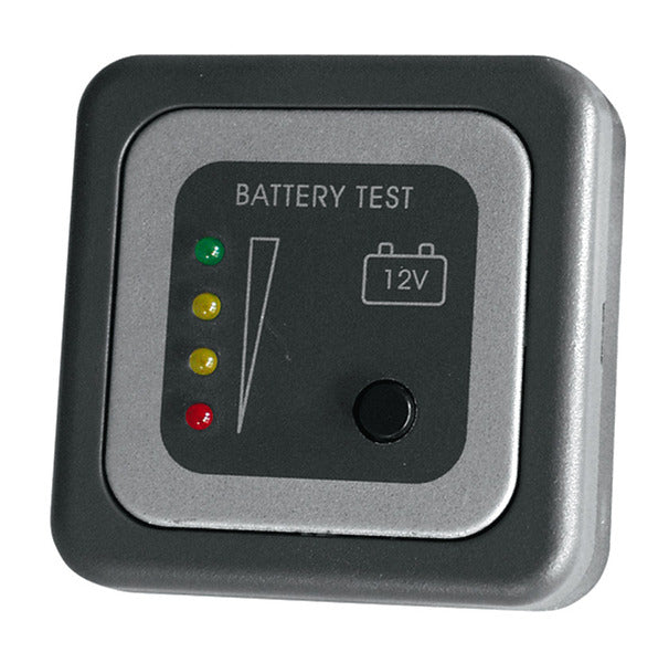 Testpaneel voor het aansluiten van een 12V batterij
