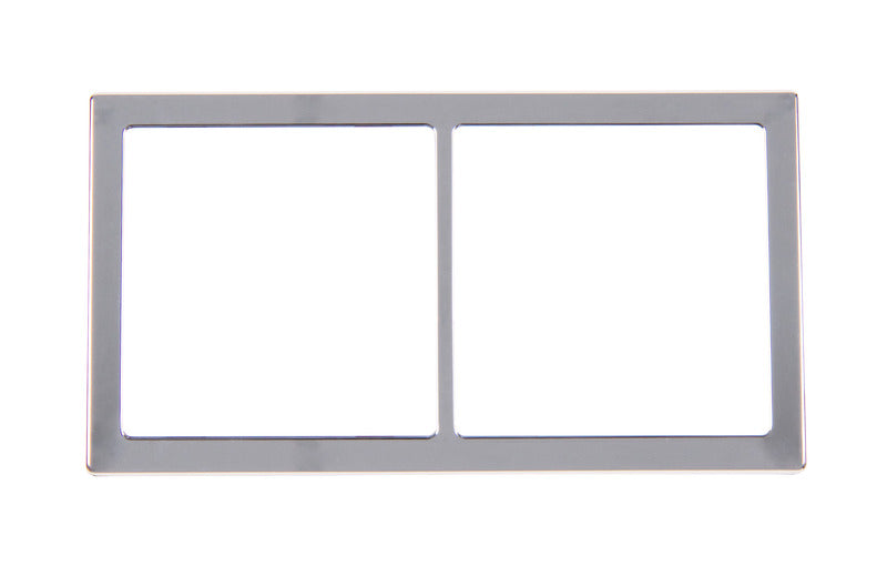 afdekraam 2-voudig 62x115mm, zilverkleurig verchroomd