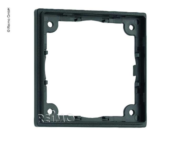Afstandframe 1-voudig. Vlakke, 3mm constructiehoogte. Leisteen grijs. Los, uitge