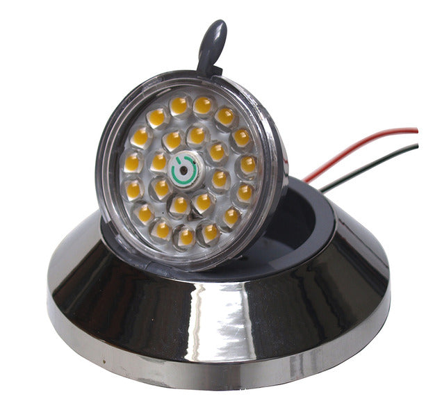 Draaibare en kantelbare opbouwspot SMD LED 1W Chroom