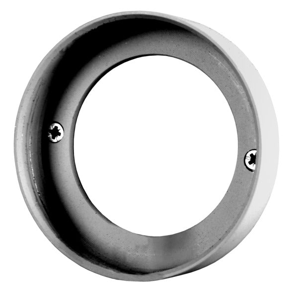Inbouw-ledspots met een extra afstandsring voor opbouwmontage – chroom