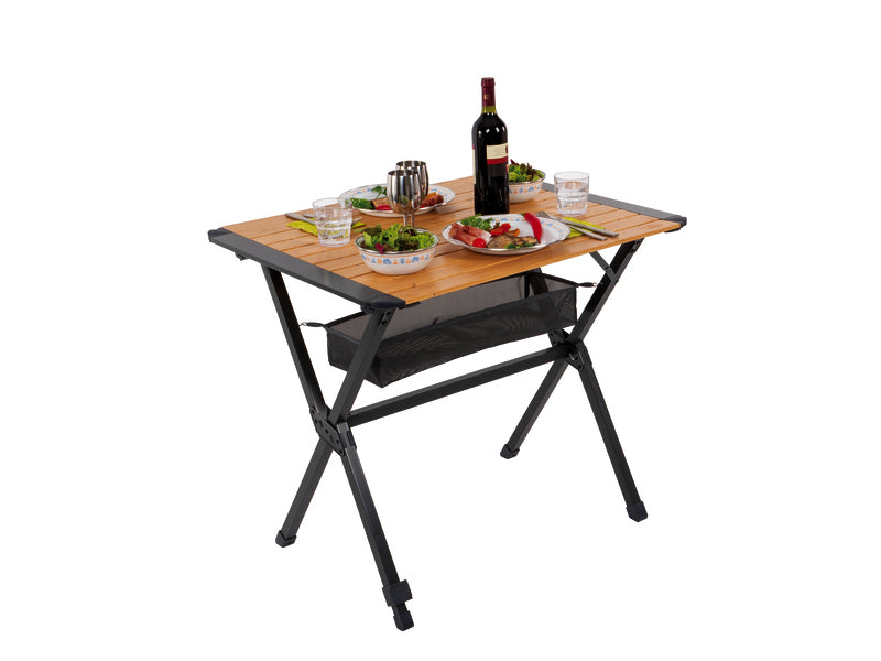 Bamboe roltafel MENDOZA 80 - 80x60 cm
