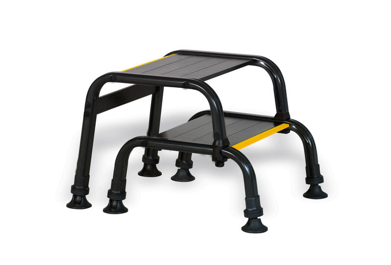 dubbele trede, aluminium, belastbaar tot 200 kg