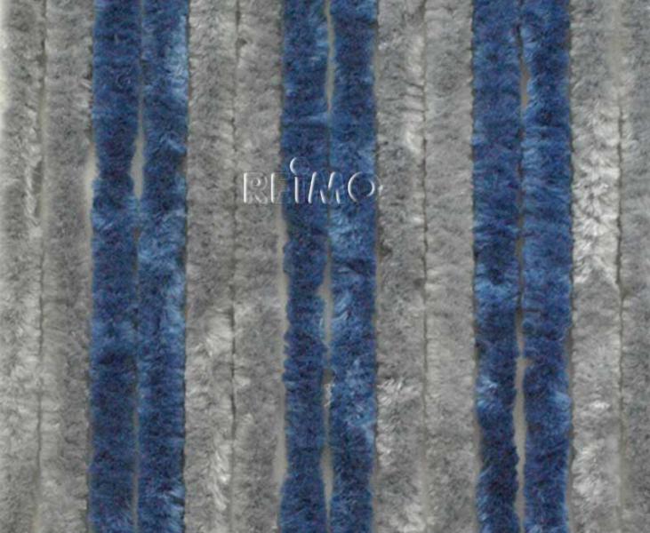 Fleece gordijn 120x185 grijs/blauw voor bestelwagen