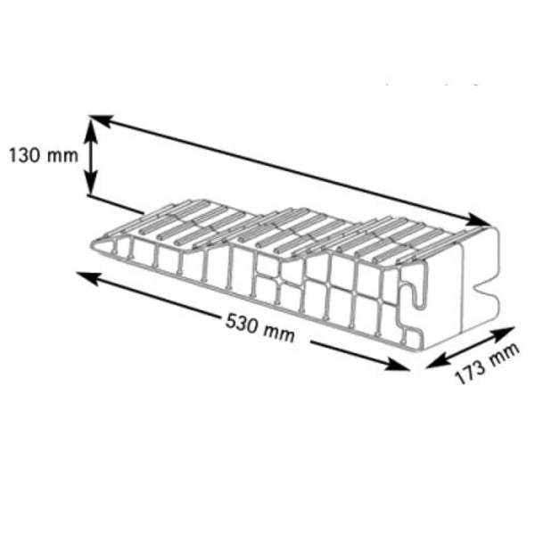 Stapwiggen tot 4000kg/as 2 st. met zakje