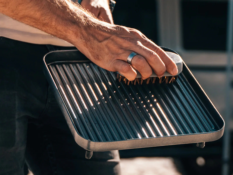 Groene Grillborstel