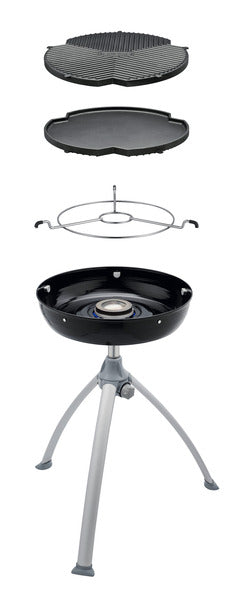 Gasgrillogas, 50mbar set, Incl. omkeerbare grillplaat