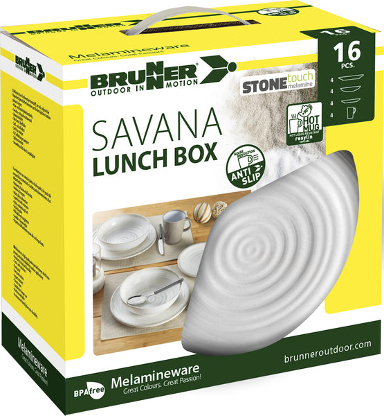 Melamine servies Savana - 16 stuks - Voor 4 personen