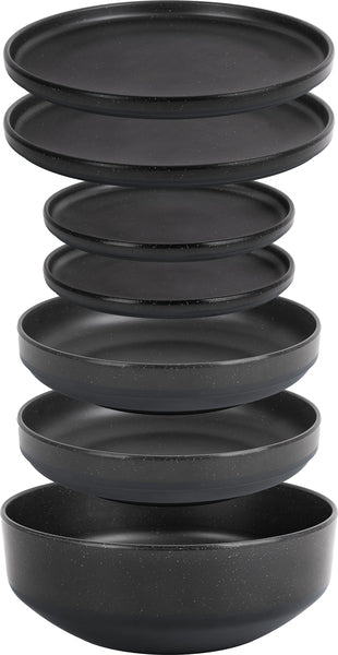 ODETTE - Melamine servies, steen/ porselein effect