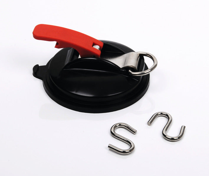 Zuignap met ring en 2 s-haken