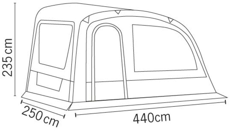 Luchtluifel voor ADRIA ACTION AIR 391