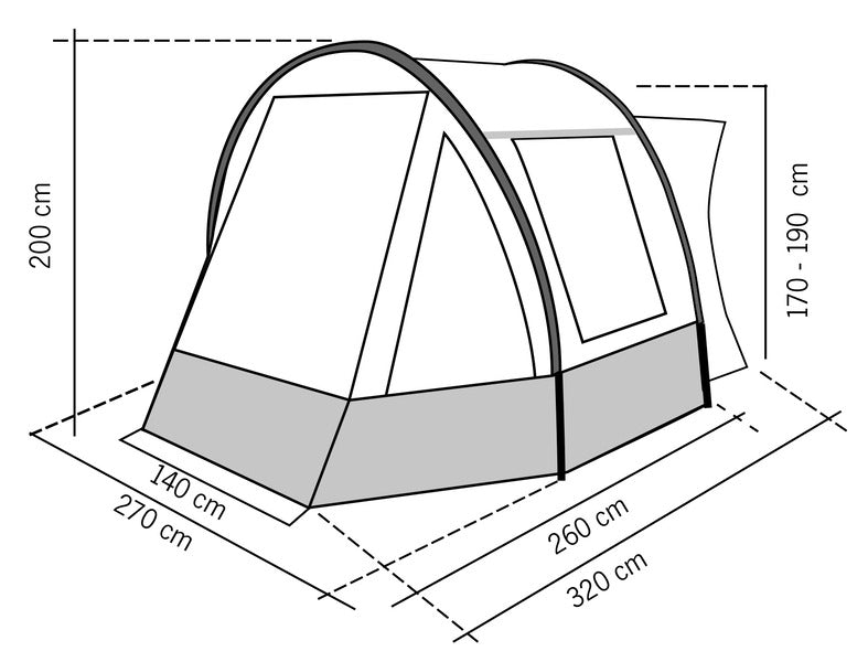 Stokluifel TOUR COMPACT 2 - voor minicampers en bestelwagens
