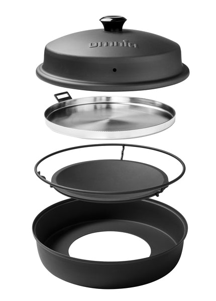 Camping Omnia® Stovetop Pizza Oven, 4-delig, RVS