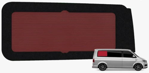 Window Pod® D |Volkswagen Transporter T5/T5.1/T6/T6.1 | Vanshades® | Rechts achter | Vast Raam | Lange wielbasis