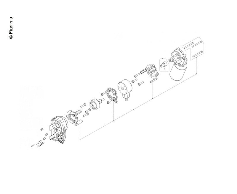 Zonnescherm motor voor F45 S