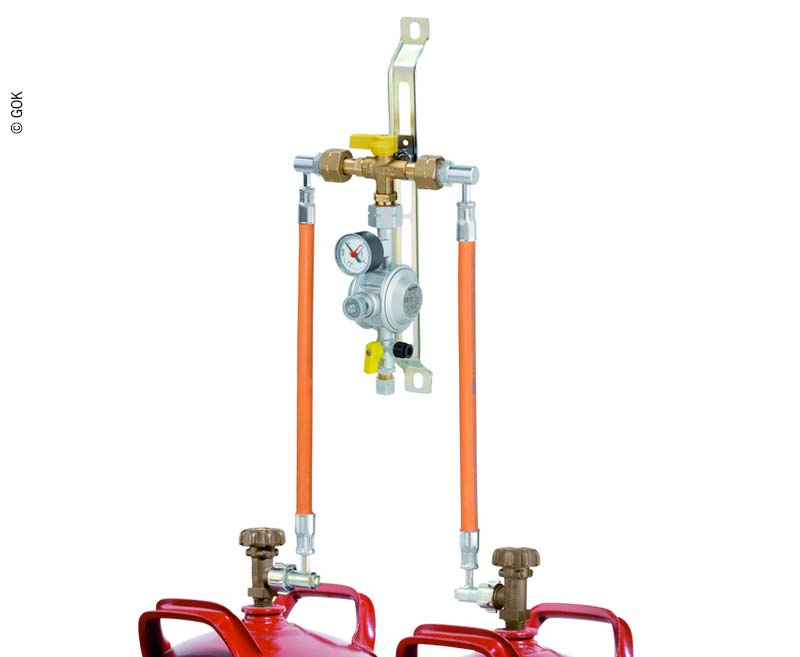 GOK tweecilindersysteem 50mbar PS16bar met twee cilinders
