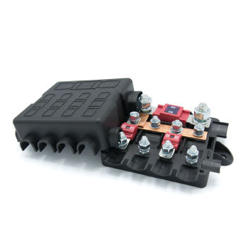 iMaXX 200A zekeringhouder distributieblok busbar 0 - 58v, 1x megaOTO 500A en 4x midiOTO