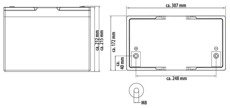 MC Camping MC-LB100 – Lithium Accu 12V 100Ah (LiFePO₄)