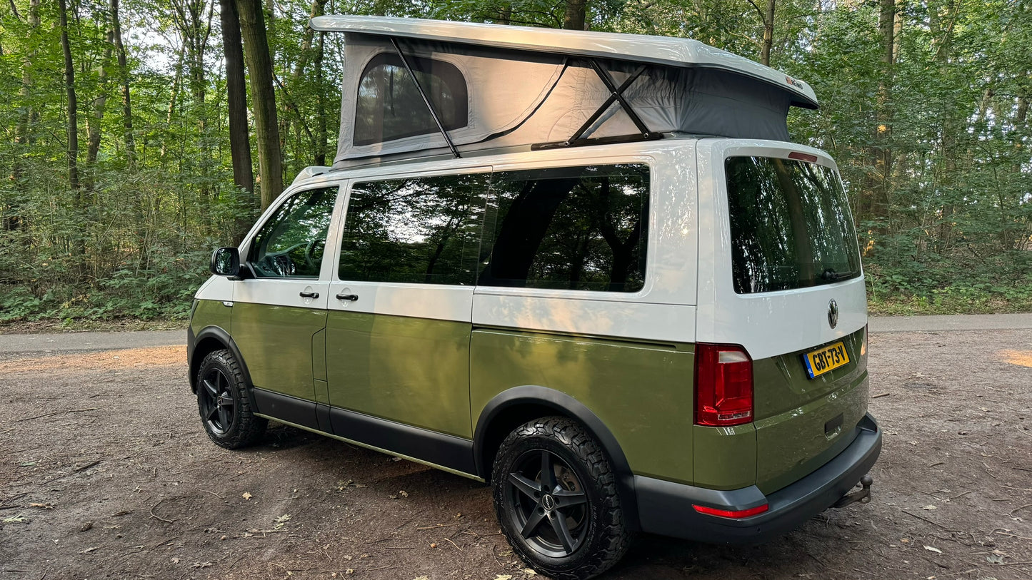 Reimo Slaaphefdak Volkswagen Transporter T5/T5.1/T6/T6.1 SWB KWB korte wielbasis - Voor hoog - Met Spoiler