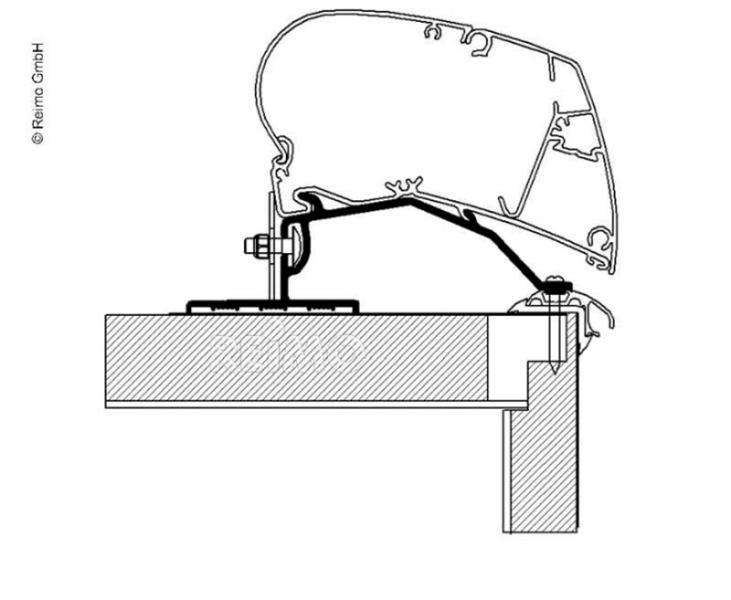 Thule Omnistor Omnistor-zonneschermadapter voor dakmontage