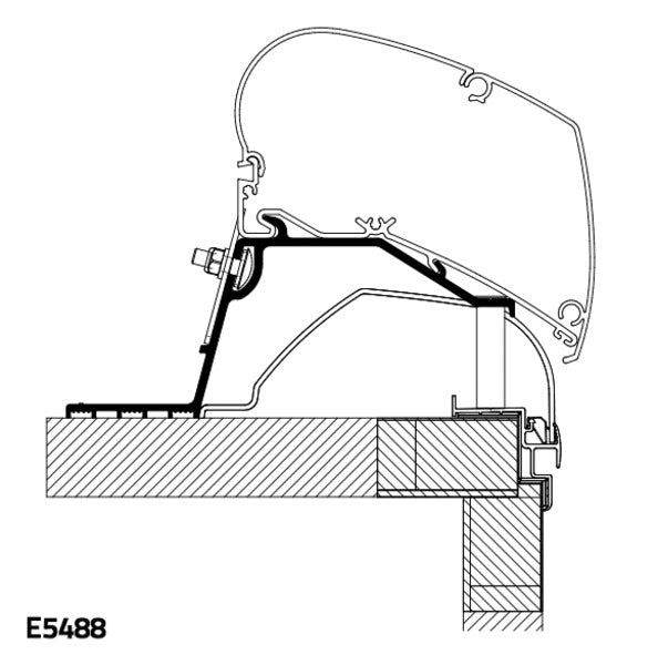 Thule Roof Mount Adapter voor Hobby