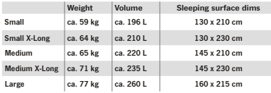 Autohome Columbus Variant – Daktent met gasveeropening Small Medium Large en X-Long