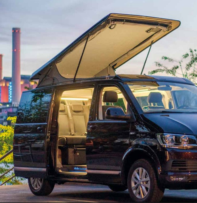 Reimo Slaaphefdak Volkswagen Transporter T5/T5.1/T6/T6.1 SWB KWB korte wielbasis - Voor hoog - Met Spoiler