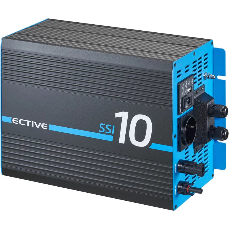 ECTIVE SSI 10 4-in-1 sinusomvormer 1000W/12V sinusomvormer met MPPT-zonnelaadregelaar, lader en NVS