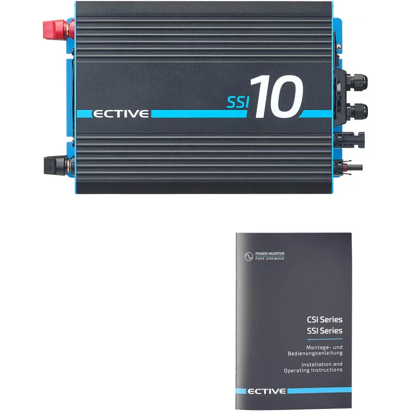 ECTIVE SSI 10 4-in-1 sinusomvormer 1000W/12V sinusomvormer met MPPT-zonnelaadregelaar, lader en NVS