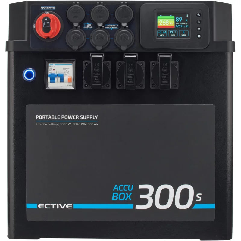 ECTIVE AccuBox 300S 3000W 3840Wh LiFePO4 Lithium Powerstation LiFePO4-energiecentrale
