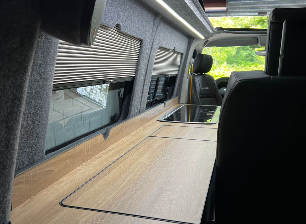Window Pod® A LHD | Volkswagen Transporter T5/T5.1/T6/T6.1 | Vanshades® | Links (bestuurders zijde) | Vast raam | Achter bestuurder