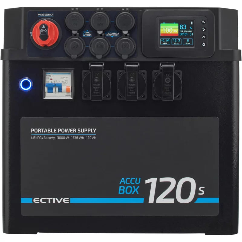 ECTIVE AccuBox 120S 3000W 1536Wh LiFePO4 Lithium Powerstation