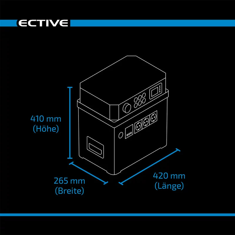 ECTIVE AccuBox 200S 3000W 2560Wh LiFePO4 Lithium Powerstation