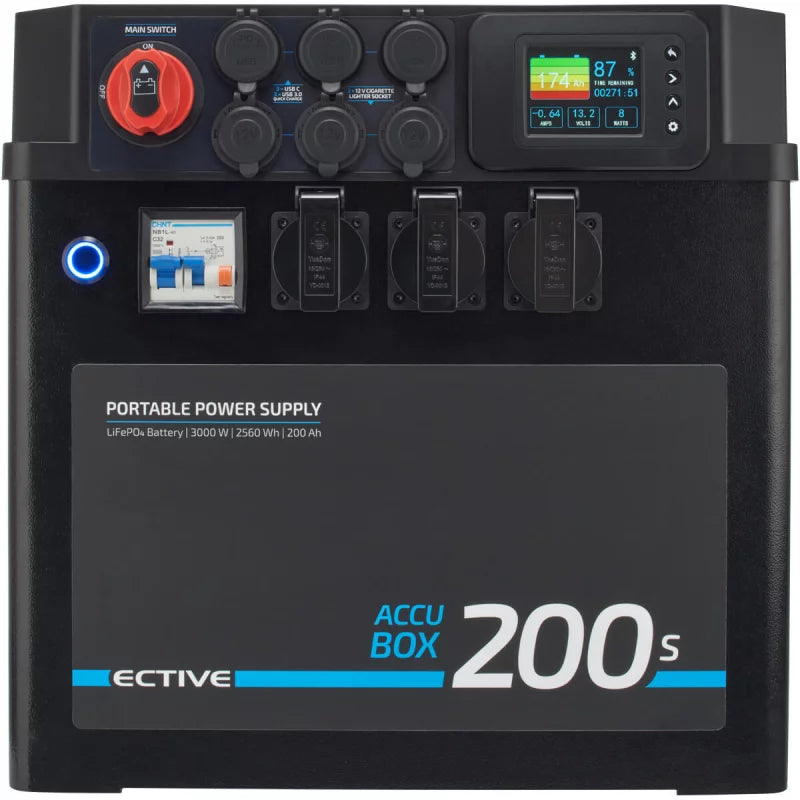 ECTIVE AccuBox 200S 3000W 2560Wh LiFePO4 Lithium Powerstation