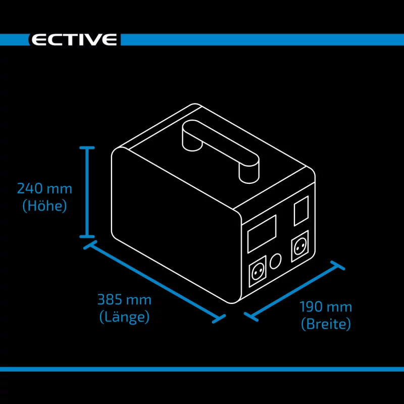 ECTIVE BlackBox 10 Powerstation 1000W 1036,8Wh