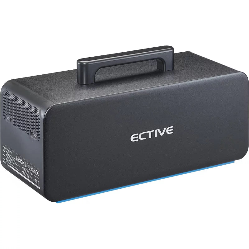 ECTIVE BlackBox 15 Powerstation 1500W 1497,6Wh zuivere sinusgolf 230V LiFePO4 lithiumbatterij 58,5Ah 25,6V