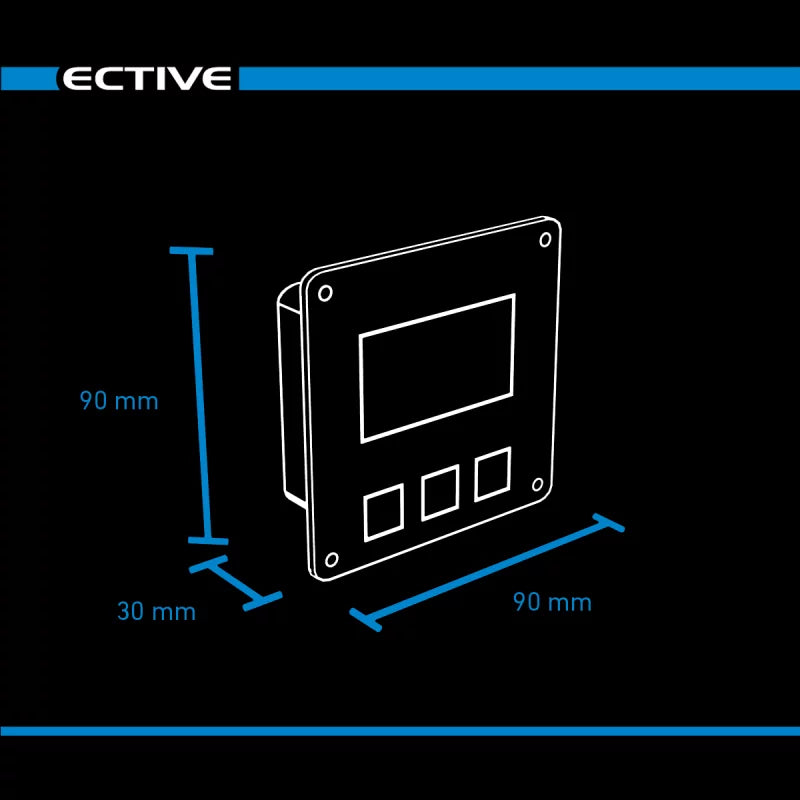 ECTIVE SM 1 Solar Monitor voor MPPT Laadregelaar DSC en SC serie