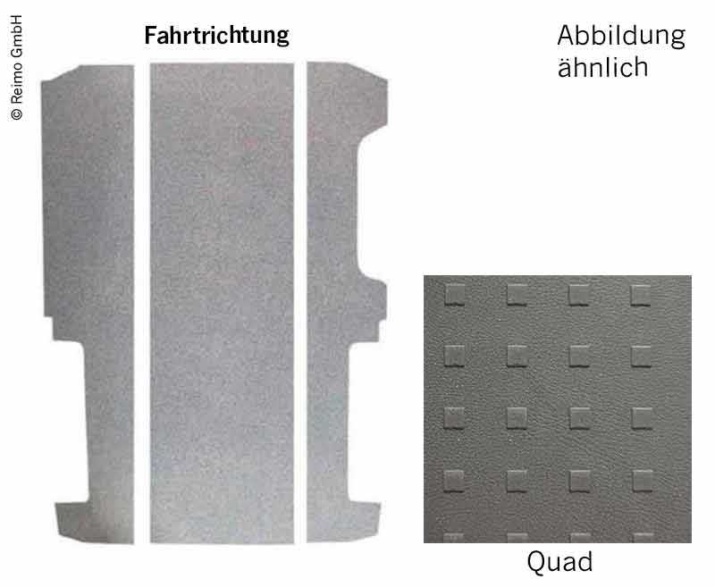 Basisplaat VW T6/T5 LR V3000 3-delig, 997 mm decor Quad rechtsgestuurde aandrijving Vw Einstie