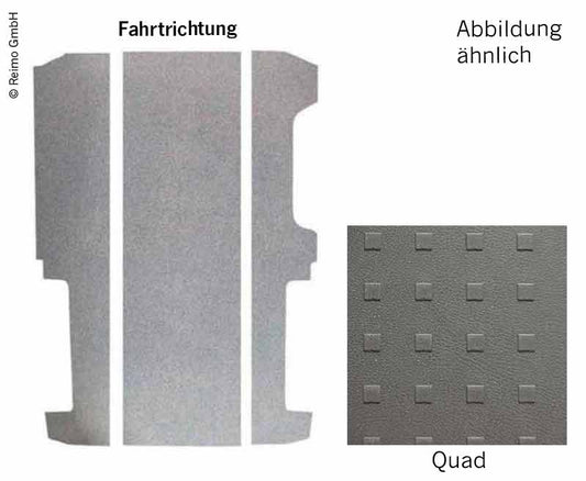 Basisplaat VW T6/T5 LR V3000 3-delig, 997 mm decor Quad rechtsgestuurde aandrijving Vw Einstie