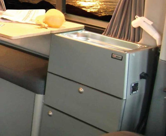 VW T6/T5 Weekender Plus Keukenmodule met minispoelbak, watersysteem en uittrekel