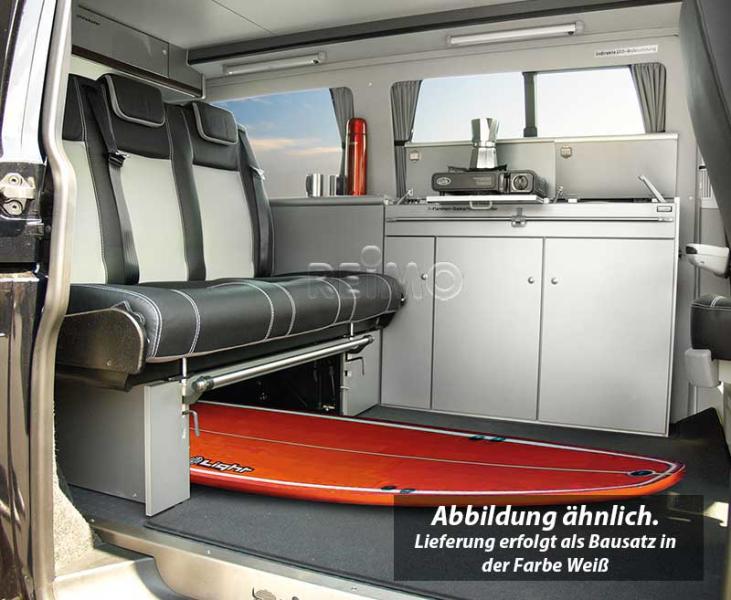 meubellijn CityVan, hoogglans wit voor VW T6/5 korte wielbasis