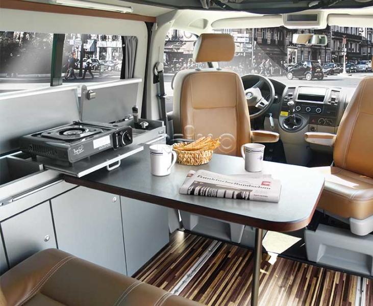 meubellijn CityVan, antraciet voor VW T6/5 korte wielbasis