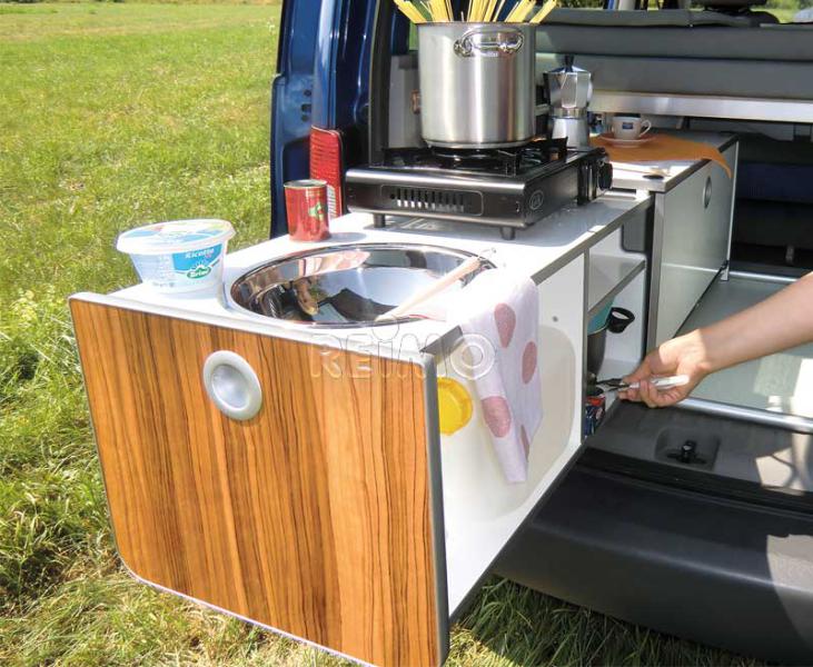VW Caddy KR+LR keukenbox Actief klaar voor gebruik